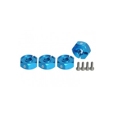 3Racing 12mm Wheel Adaptor (4 pcs, 5mm thick) for 1:10 Cars