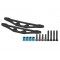 3Racing Graphite Shock Tower Stiffener for TT-01E (2 pcs)